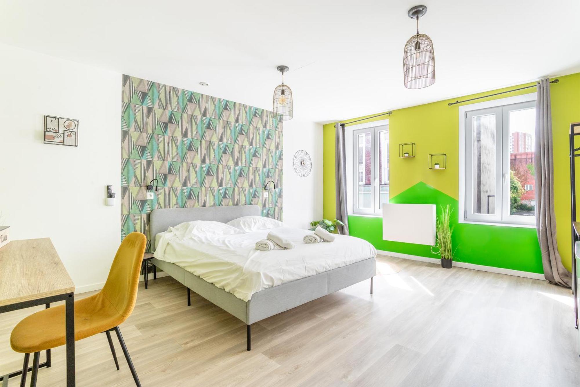 S&K Suite Grande Rue Roubaix - Chambre Spacieuse Et Sdb Privee - Netflix Et Cuisine 외부 사진