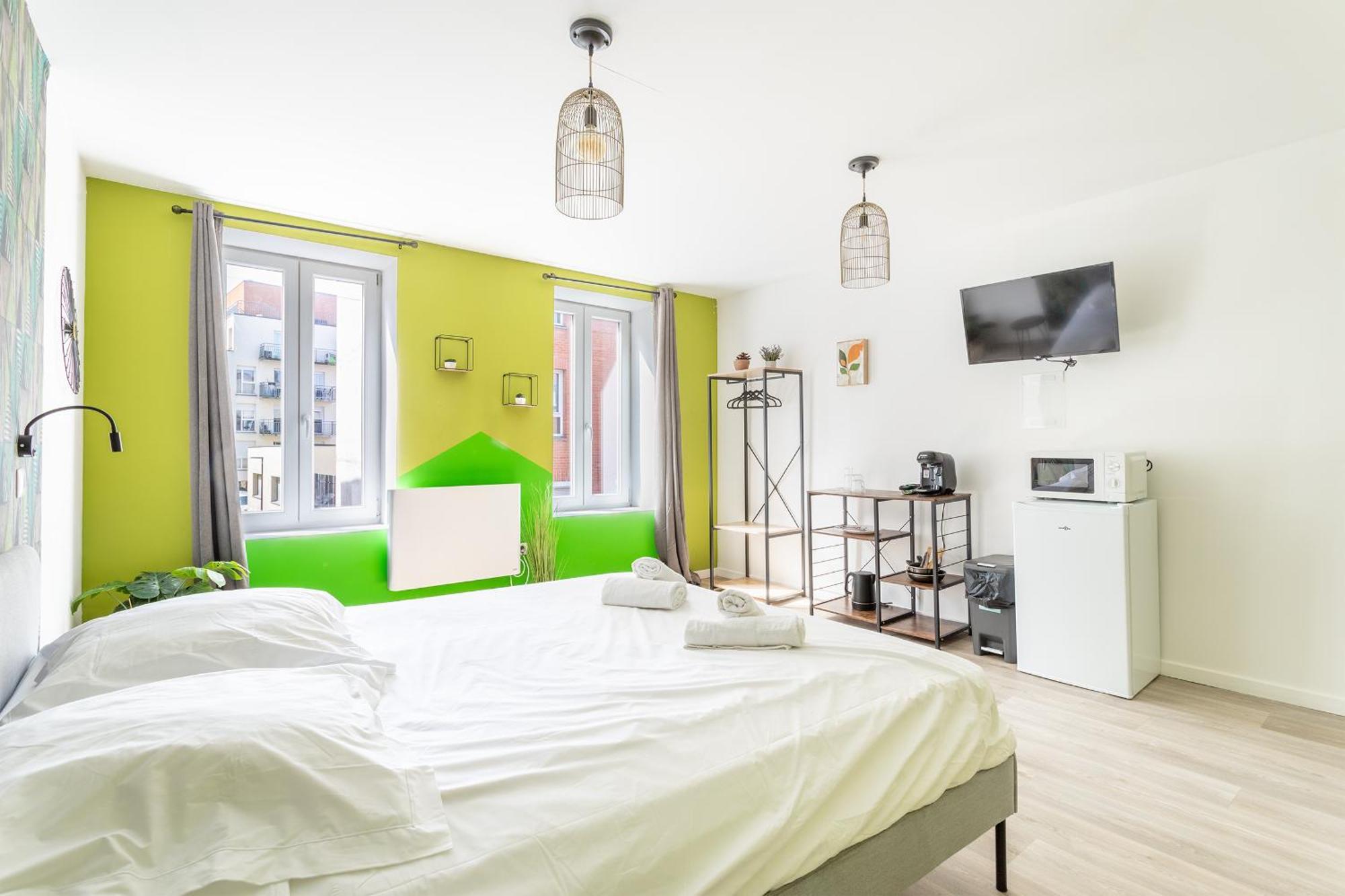S&K Suite Grande Rue Roubaix - Chambre Spacieuse Et Sdb Privee - Netflix Et Cuisine 외부 사진
