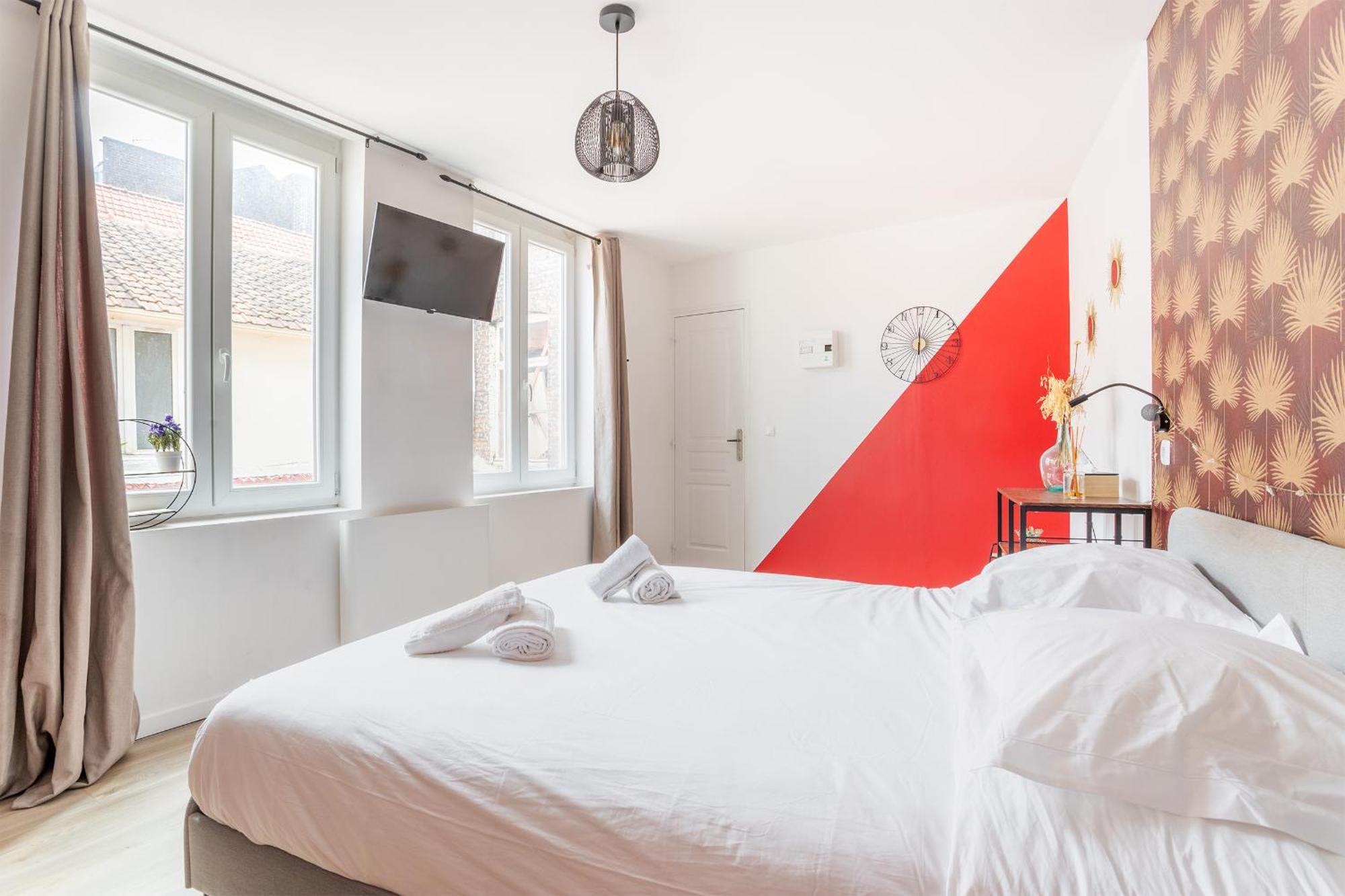 S&K Suite Grande Rue Roubaix - Chambre Spacieuse Et Sdb Privee - Netflix Et Cuisine 외부 사진